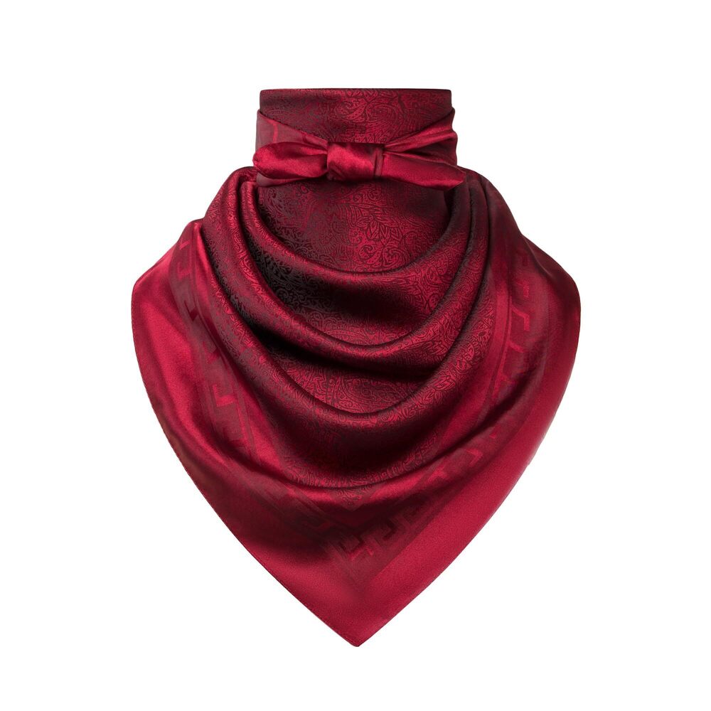 1726 35" 's Large Square Jacquard Scarf - Cowboy Wild Rugged Style